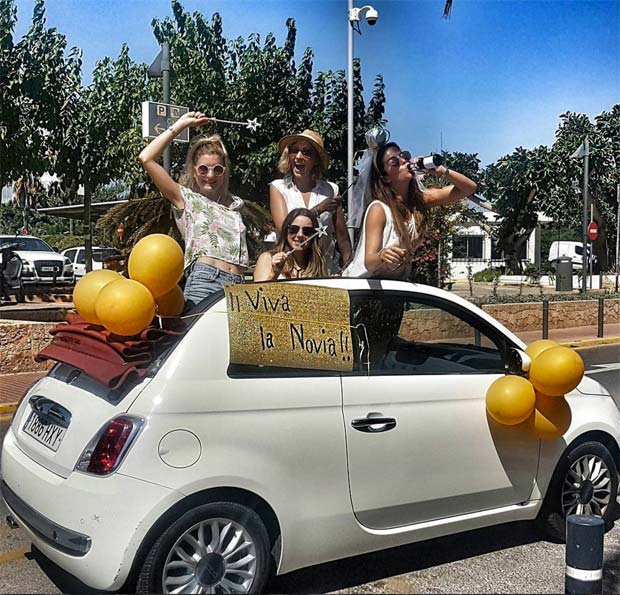 ¡Viva la novia! Claudia Álvarez festeja su bachelorette party en Ibiza - quien.com